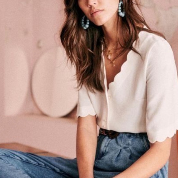 Sezane Blouse Ankita - Black - Picture 3 of 6